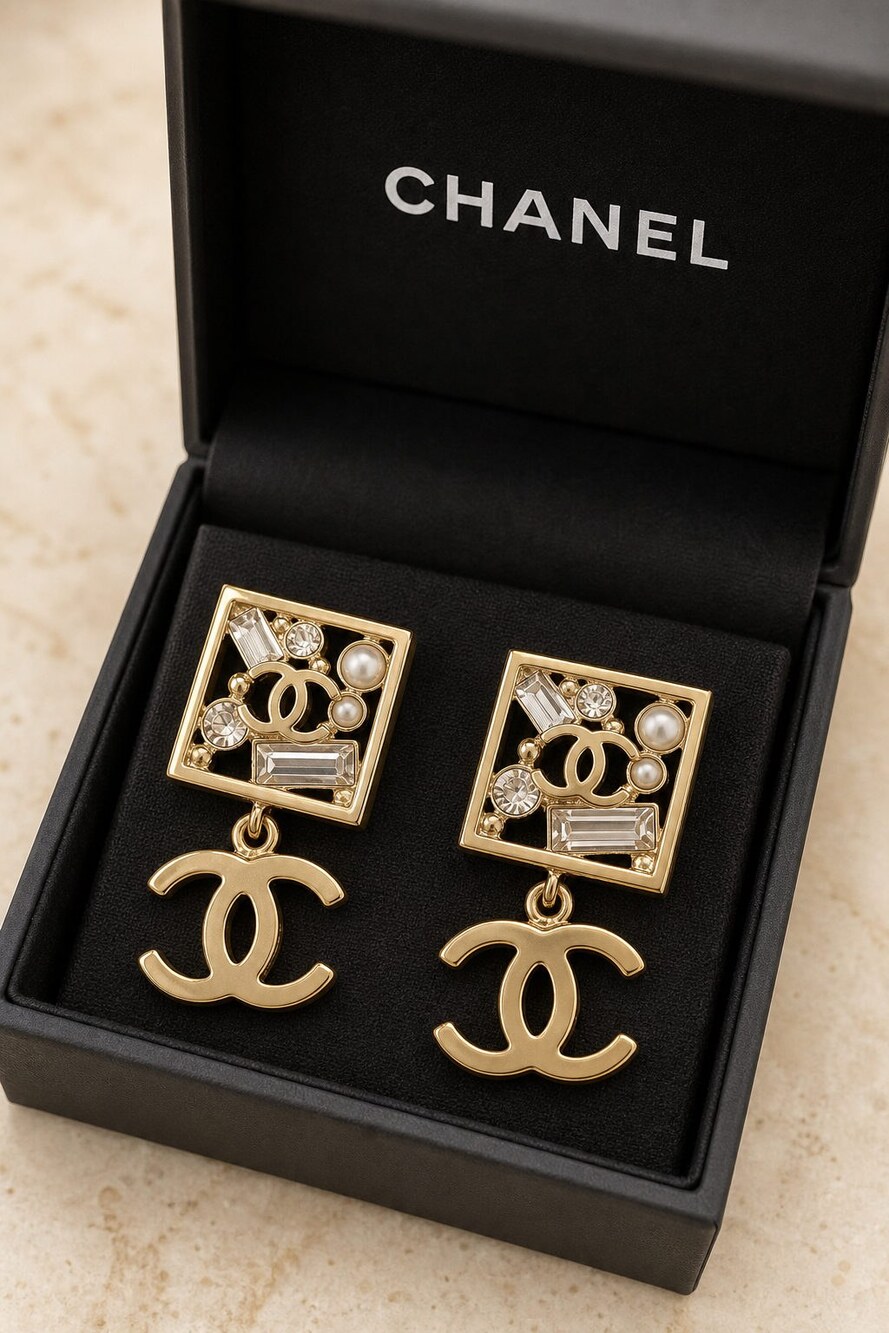 CHANEL Classic Parisian Earrings Style 18 | New with Box - Picture 3 of 9